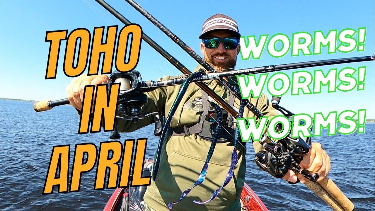 Lake Toho in April fishing report graphic featuring Captain Erik Tilson