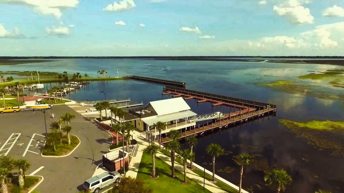 Aerial view of Big Toho Marina and Lake Tohopekaliga